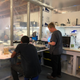 Louis Anderson, Jr. and Jeffrey Tibbetts in Tibbetts’ wet lab.